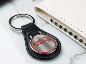 Leather Key Ring Holder Finest Style Racing Look